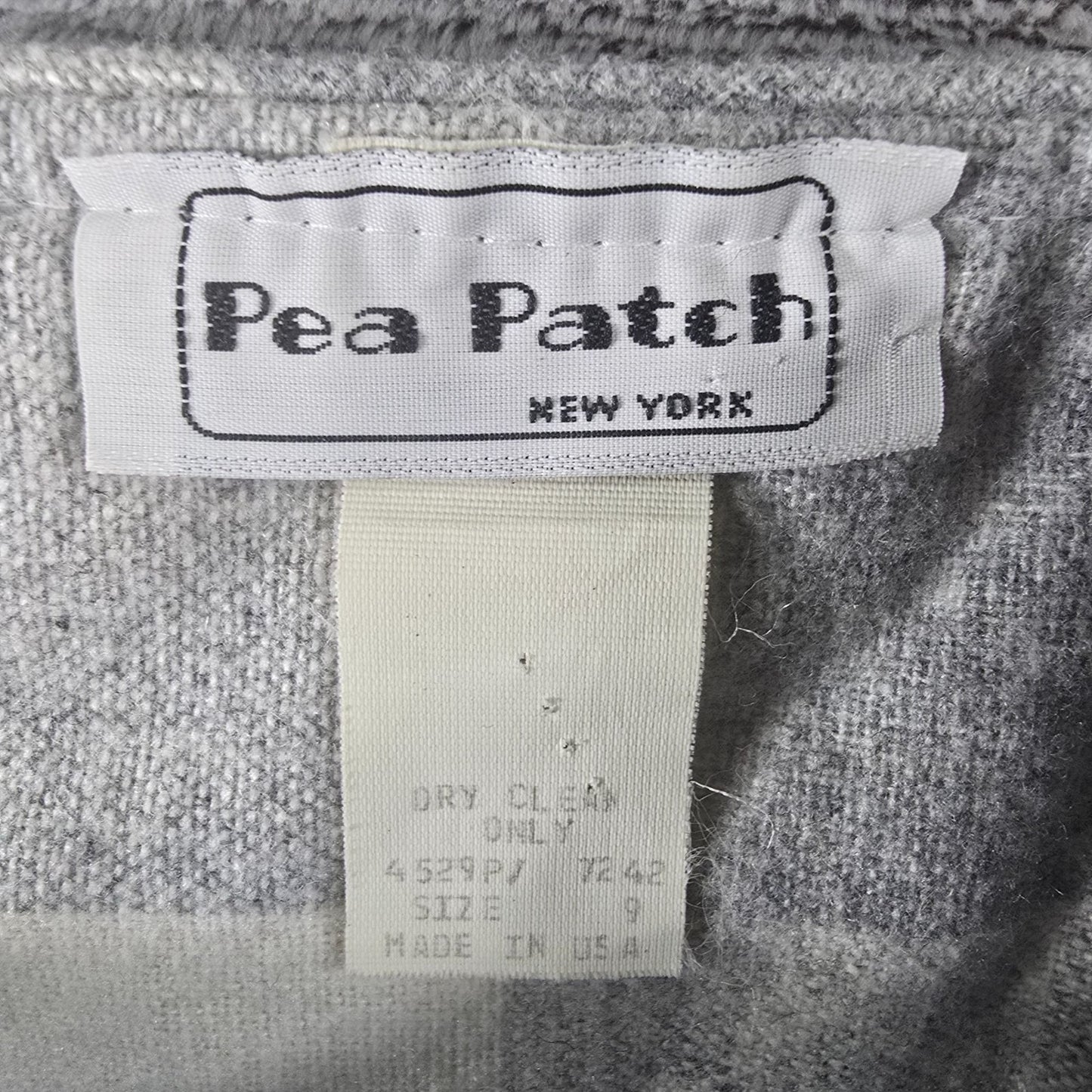 Vintage 1980s Pea Patch New York Plaid Puff Sleeve Midi Prairie Dress (S)