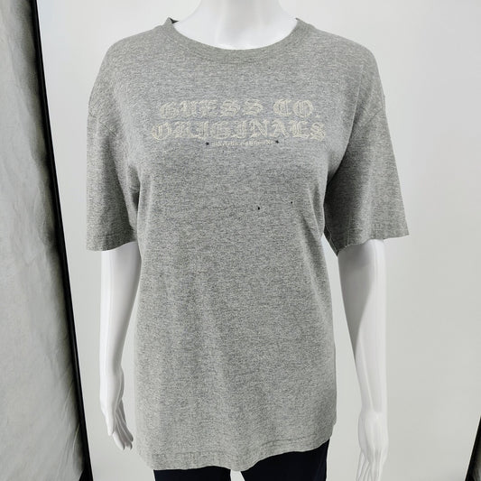 Guess Co. Originals Nineteen Eighty-One Women's Gray Logo T-Shirt (XL) *Flawed