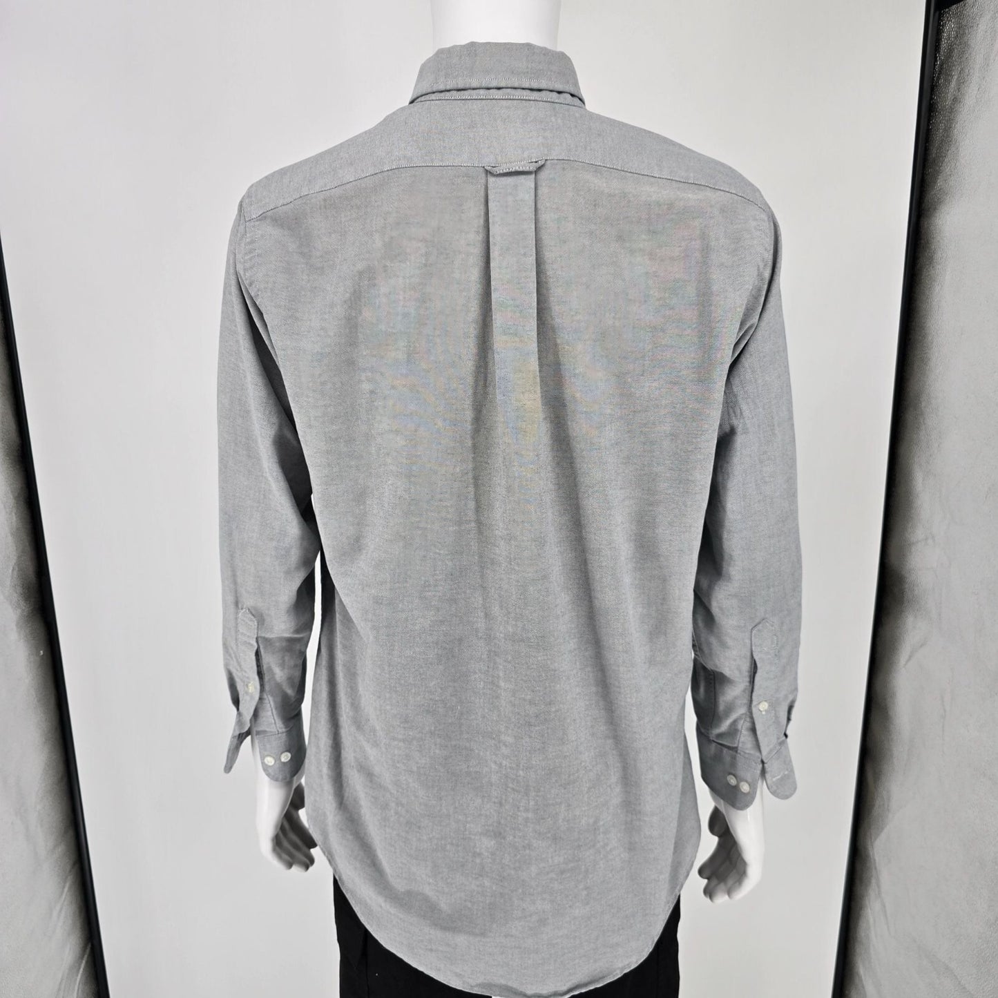 Vintage 1980s Sears Roebuck & Co. Light Gray Button-Down Shirt (16 32/33)
