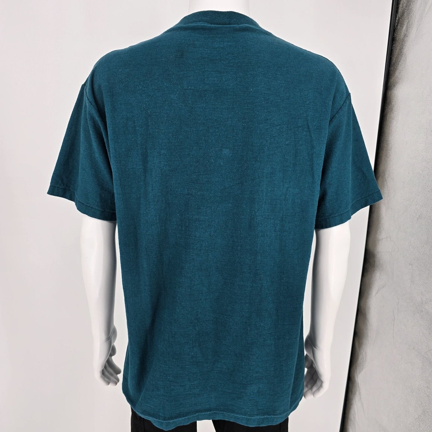 Vintage 1990s Oneita Heavyweight Max Team MP-7 Embroidered Henley T-Shirt (L/XL)