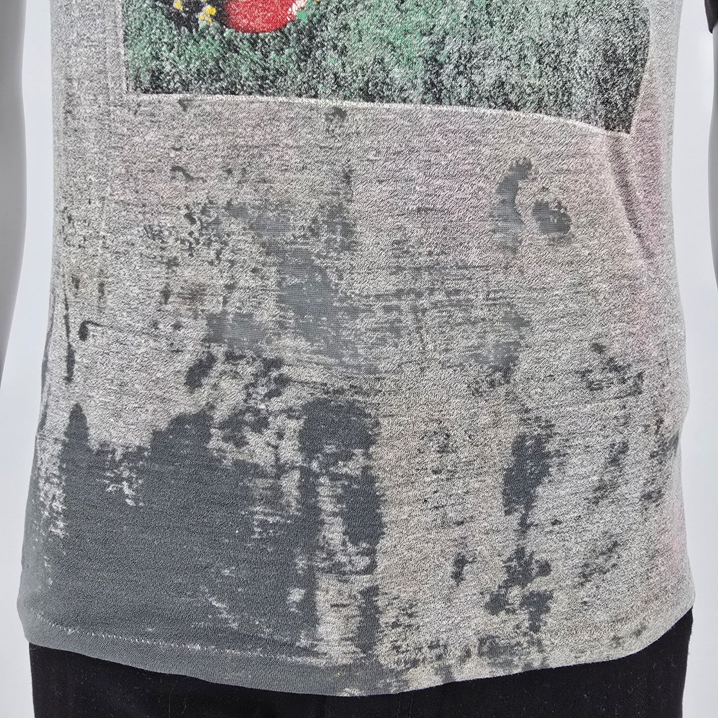 Thrashed Vintage 1980s Rush Signals World Tour '82-83 Raglan Concert T-Shirt (S)