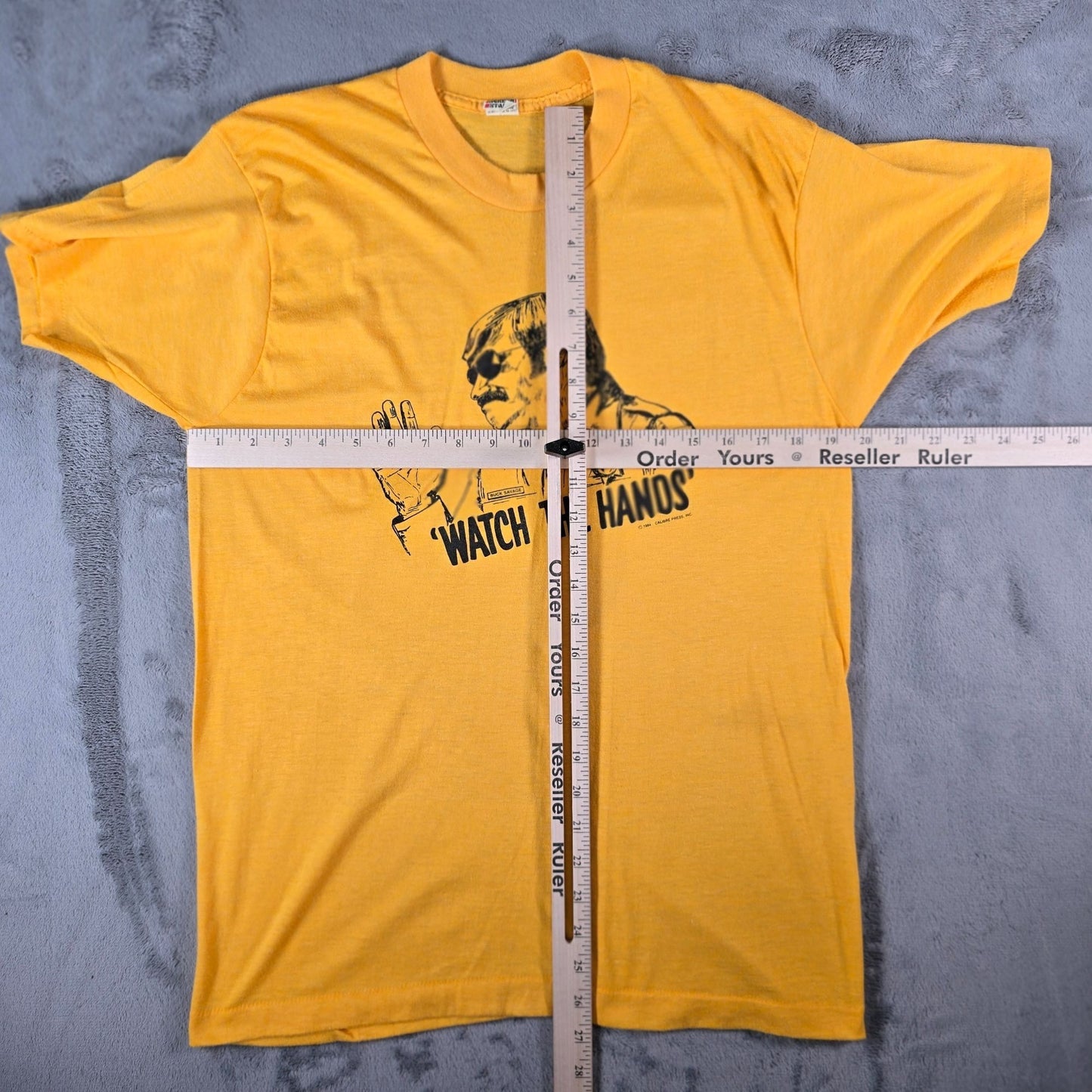 Vintage 1980s JD Buck Savage "Watch The Hands" Police Training Video T-Shirt (M)