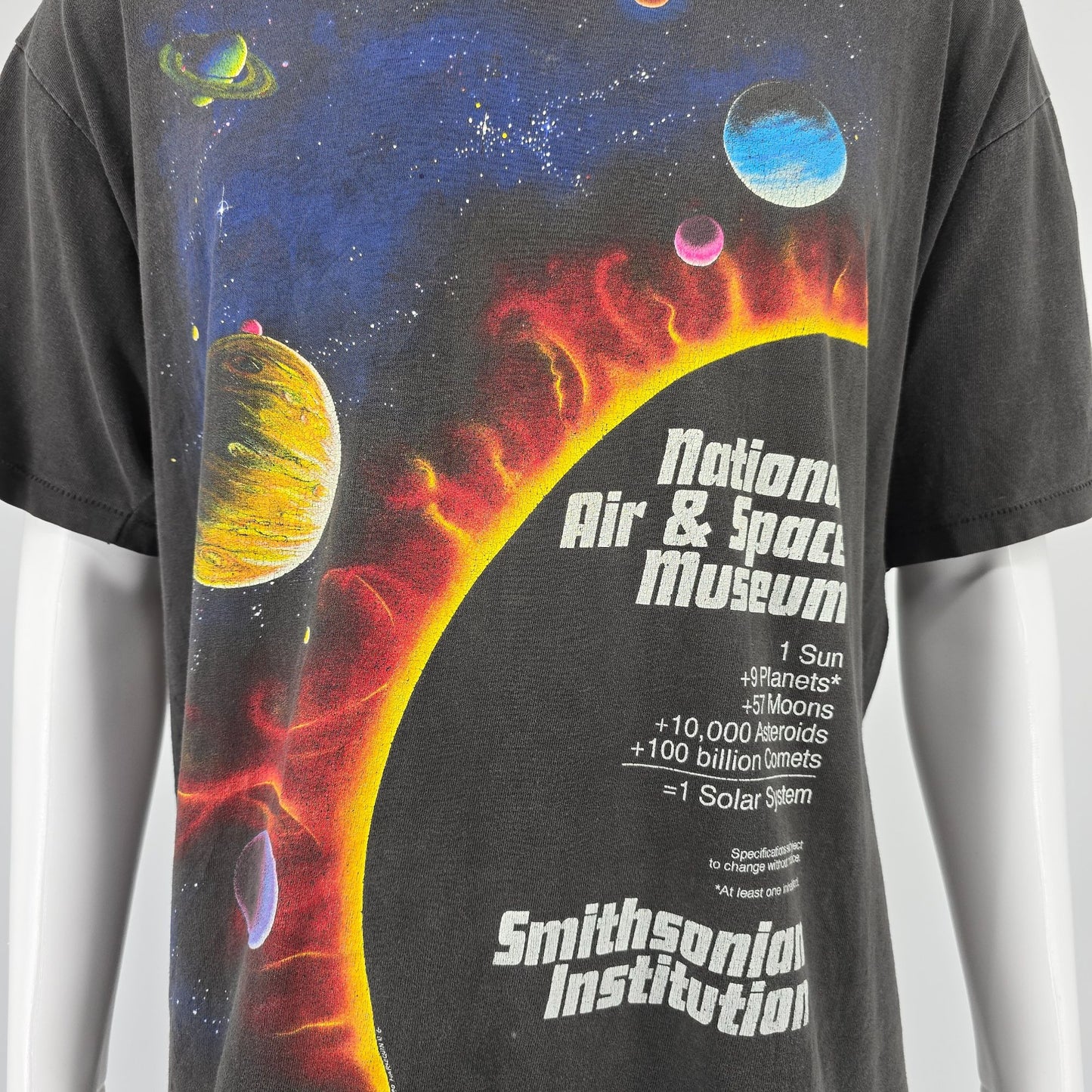 Vintage 1990s National Air & Space Museum Peter Kull Solar System T-Shirt (XL)
