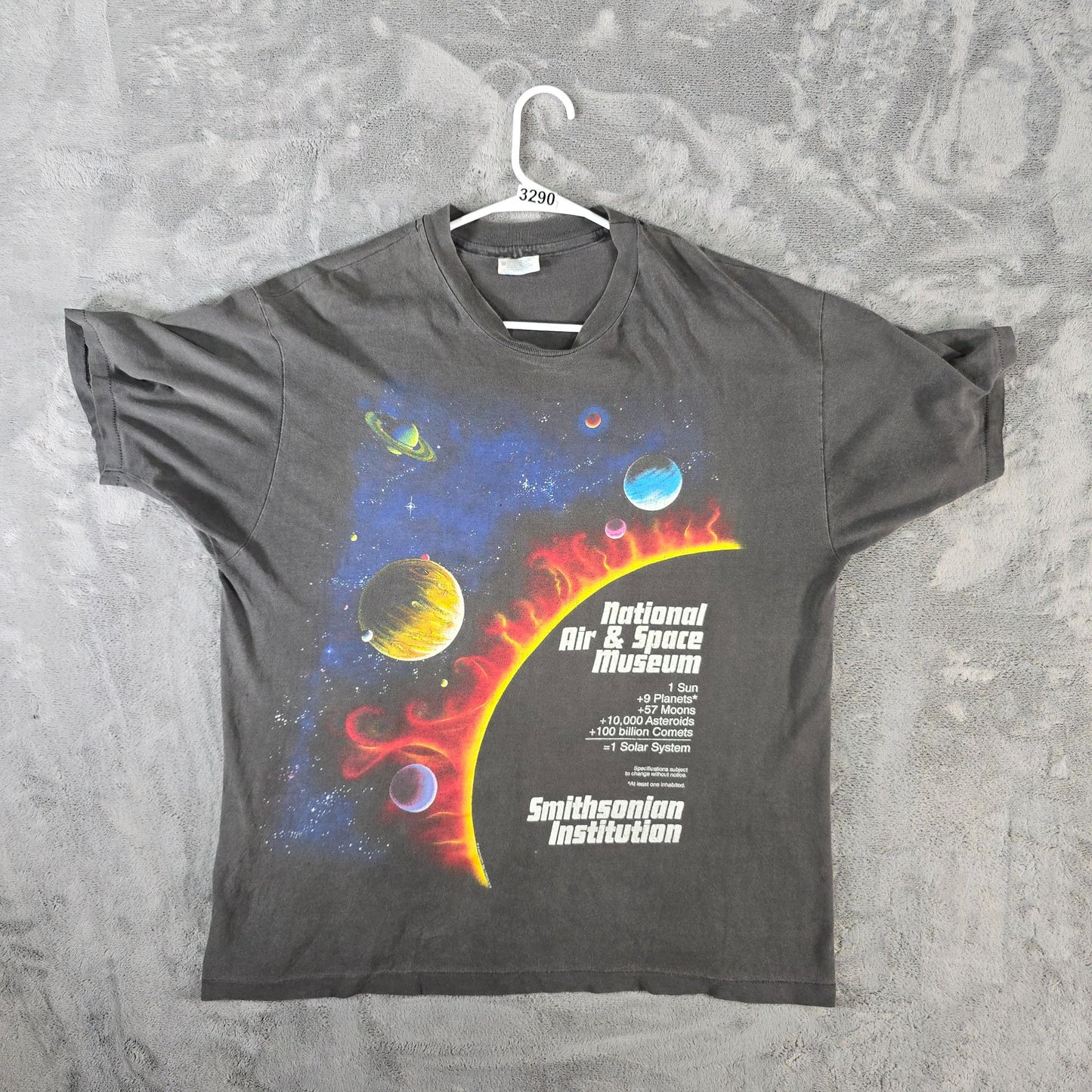 Vintage 1990s National Air & Space Museum Peter Kull Solar System T-Shirt (XL)