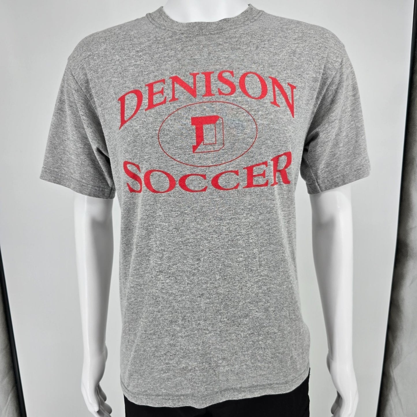Vintage Y2K Soffe Made in USA Denison University Soccer Granville OH T-Shirt (M)