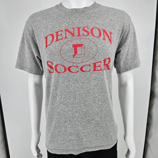 Vintage Y2K Soffe Made in USA Denison University Soccer Granville OH T-Shirt (M)