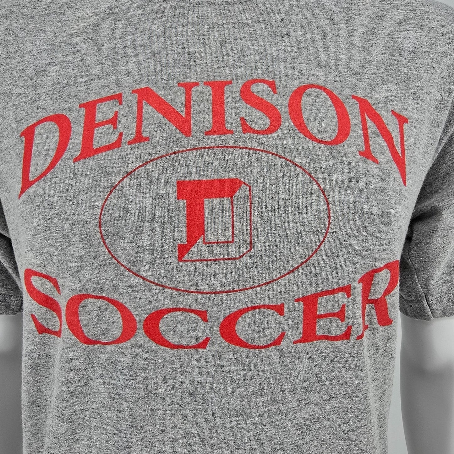 Vintage Y2K Soffe Made in USA Denison University Soccer Granville OH T-Shirt (M)