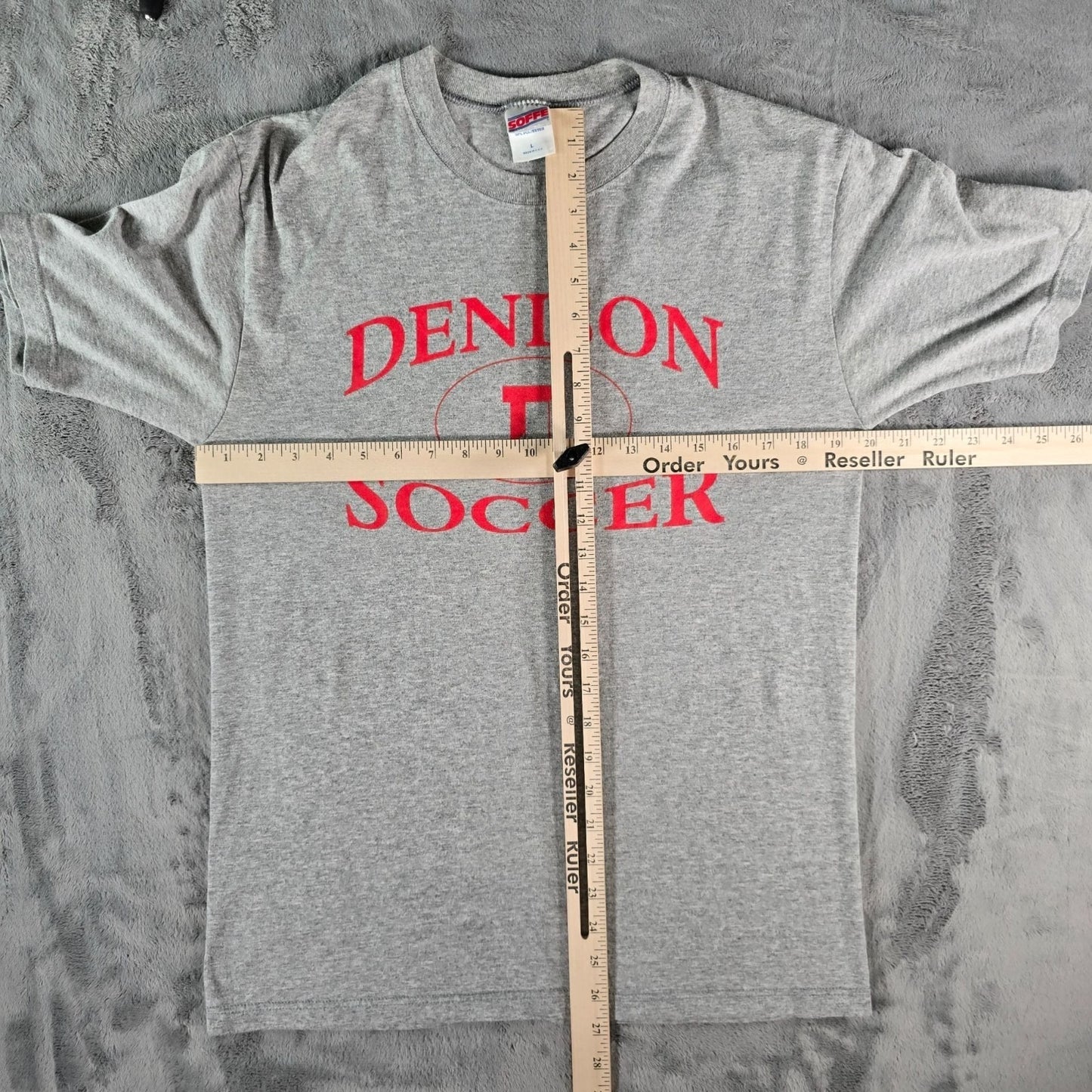 Vintage Y2K Soffe Made in USA Denison University Soccer Granville OH T-Shirt (M)