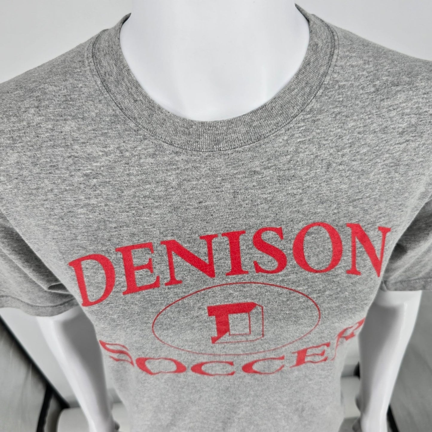 Vintage Y2K Soffe Made in USA Denison University Soccer Granville OH T-Shirt (M)