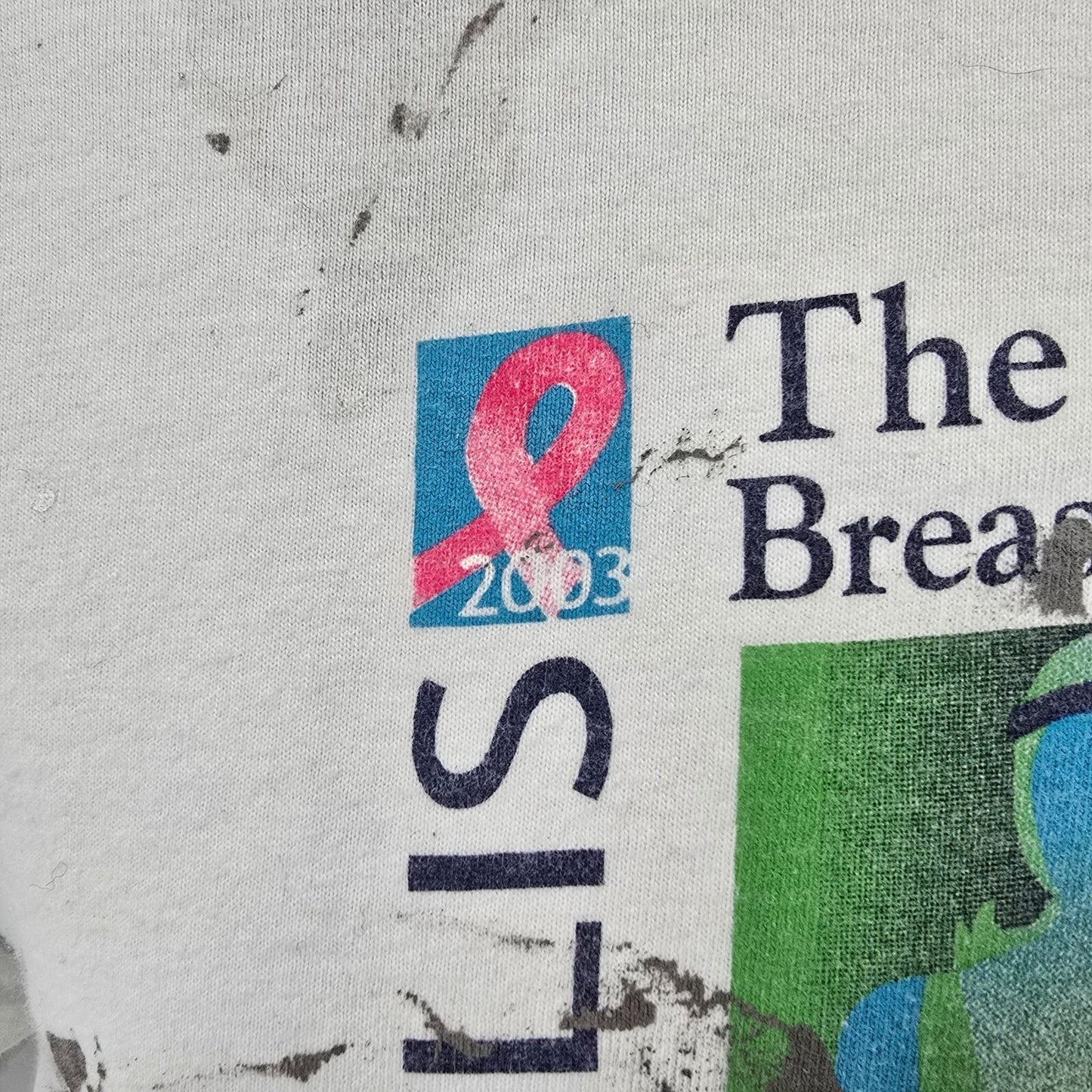 Vintage Thrashed 2003 Susan G. Komen Race for the Cure Indianapolis T-Shirt (L)