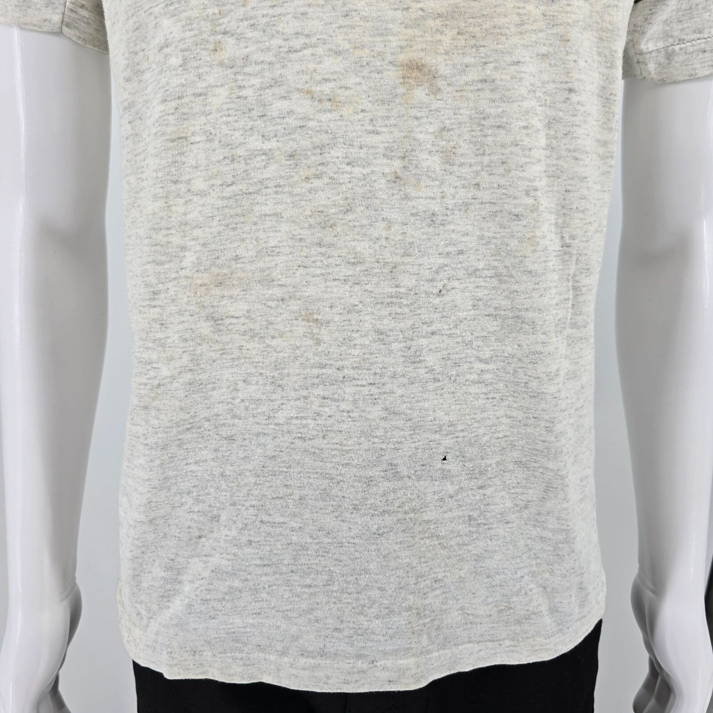 Thrashed Vintage 1990s Hello Hawaii Gray Single Stitch Tourist T-Shirt (M)