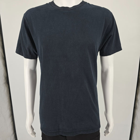 Vintage 1990s Newton Trading Co. Made in Canada Blank Black T-Shirt (M/L)