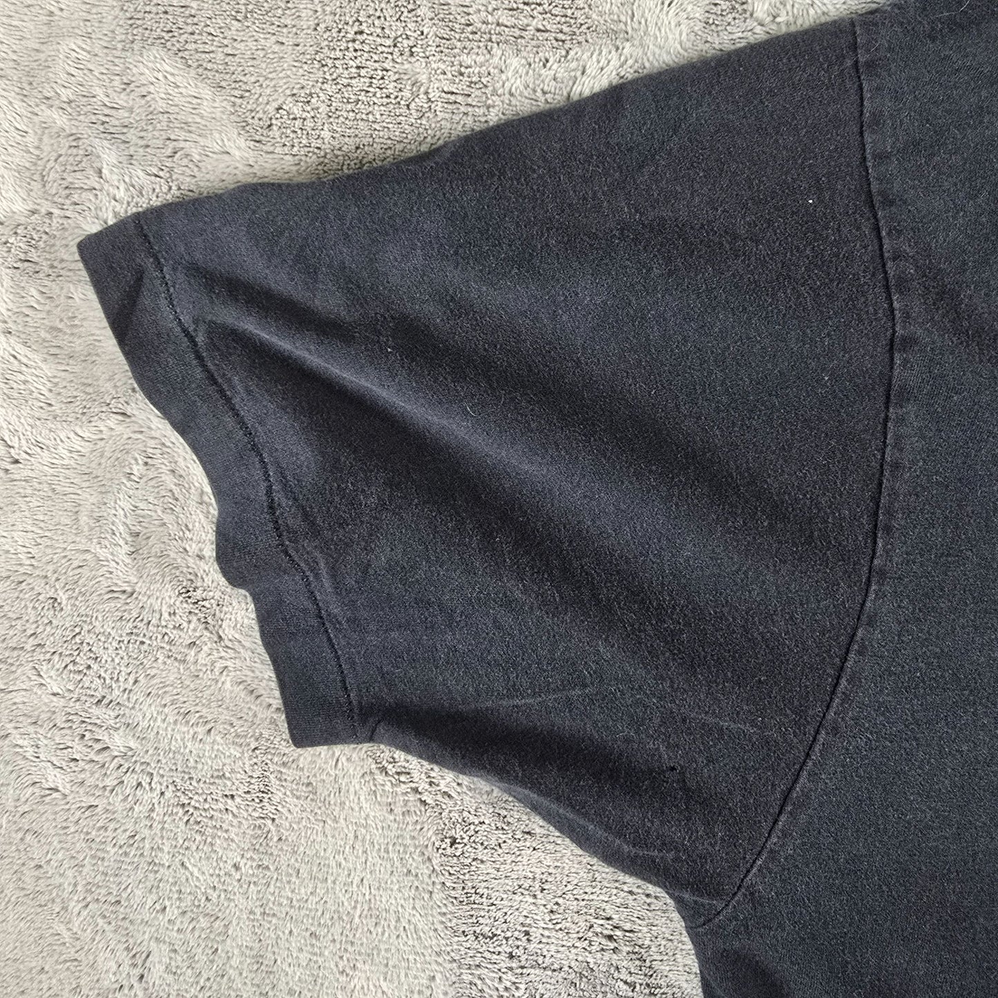 Vintage 1990s Newton Trading Co. Made in Canada Blank Black T-Shirt (M/L)