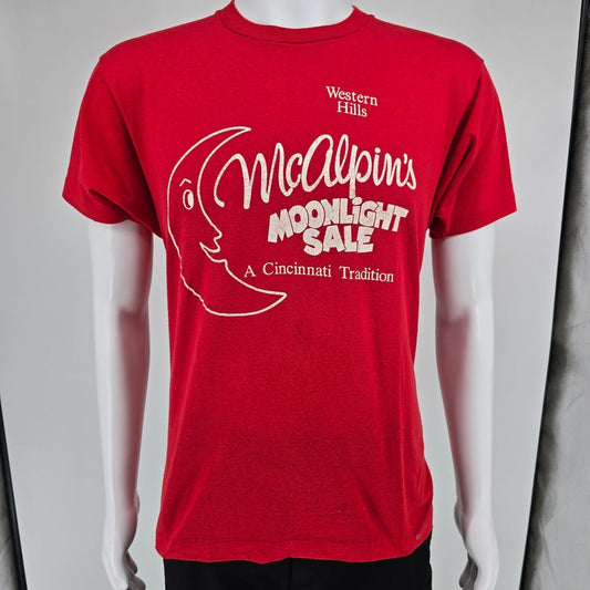 Vintage 1980s McAlpin's Moonlight Sale Western Hills Cincinnati T-Shirt (M)