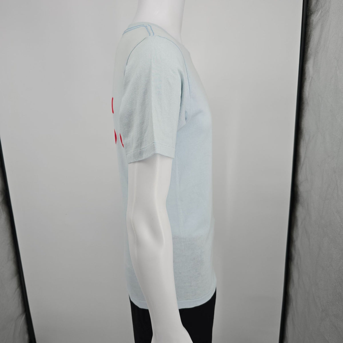Vintage 1980s Champion Chaminade "Kim Hardwood" Flocked Letter T-Shirt (S/M)