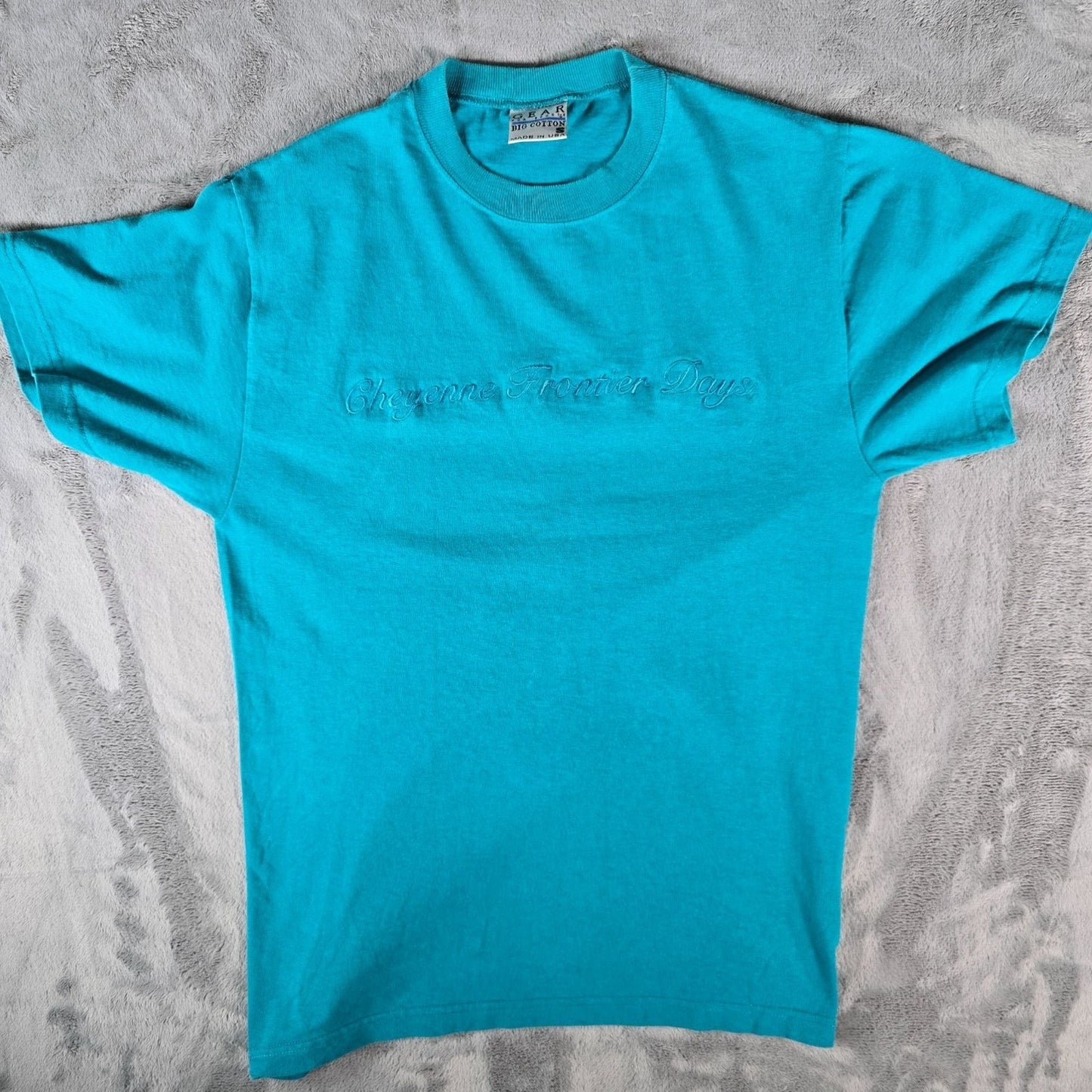Vintage 1990s Gear for Sports Cheyenne Frontier Days Rodeo Embroidered T-Shirt S