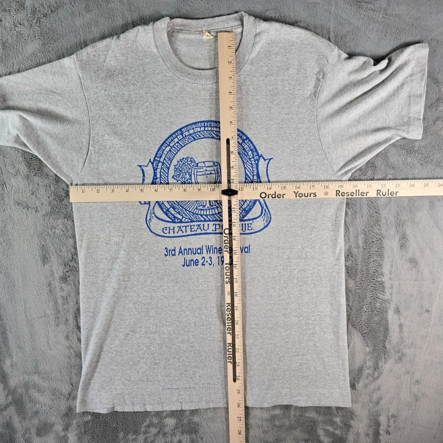 Vintage 1990s Screen Stars Chateau Pomije 3rd Annual Wine Festival T-Shirt (M)