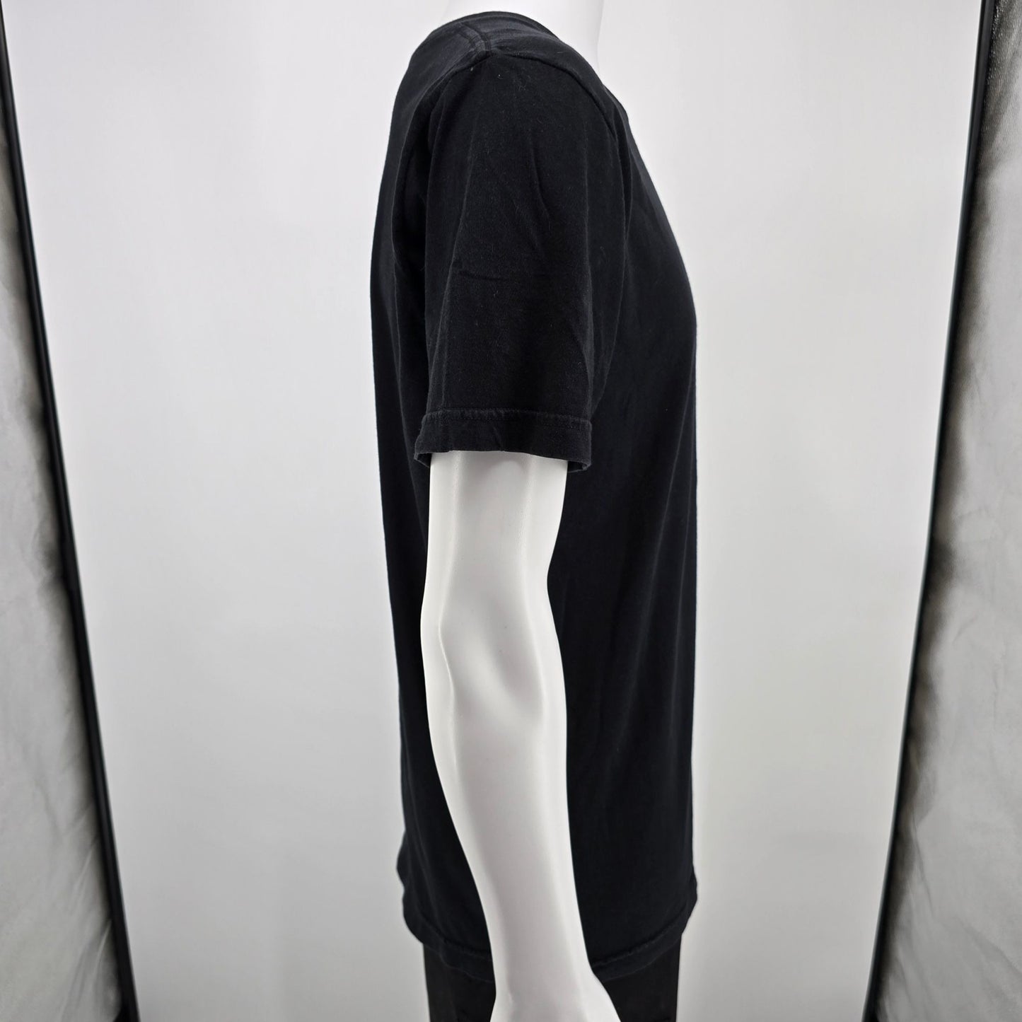 2010s Never Summer Industries "Heritage" Black Snowboarding T-Shirt (L) *Flaw