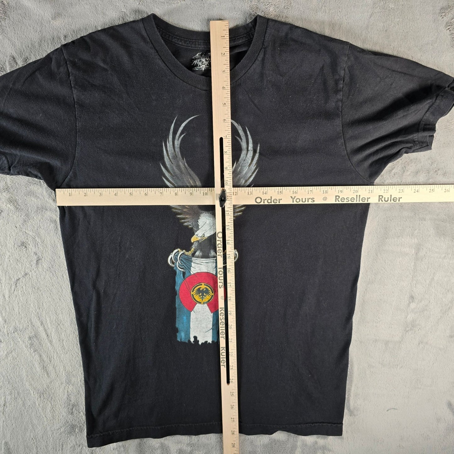 2010s Never Summer Industries "Heritage" Black Snowboarding T-Shirt (L) *Flaw