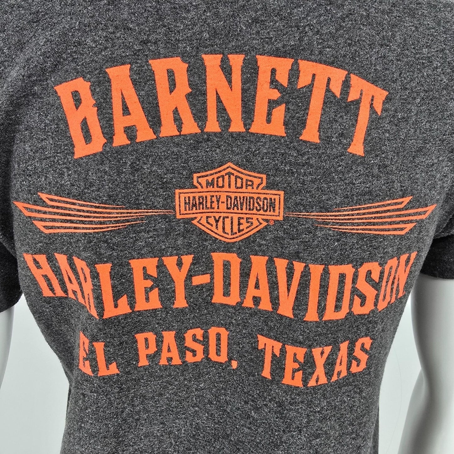 2017 Barnett Harley-Davidson El Paso, Texas Dark Gray Graphic T-Shirt (M)