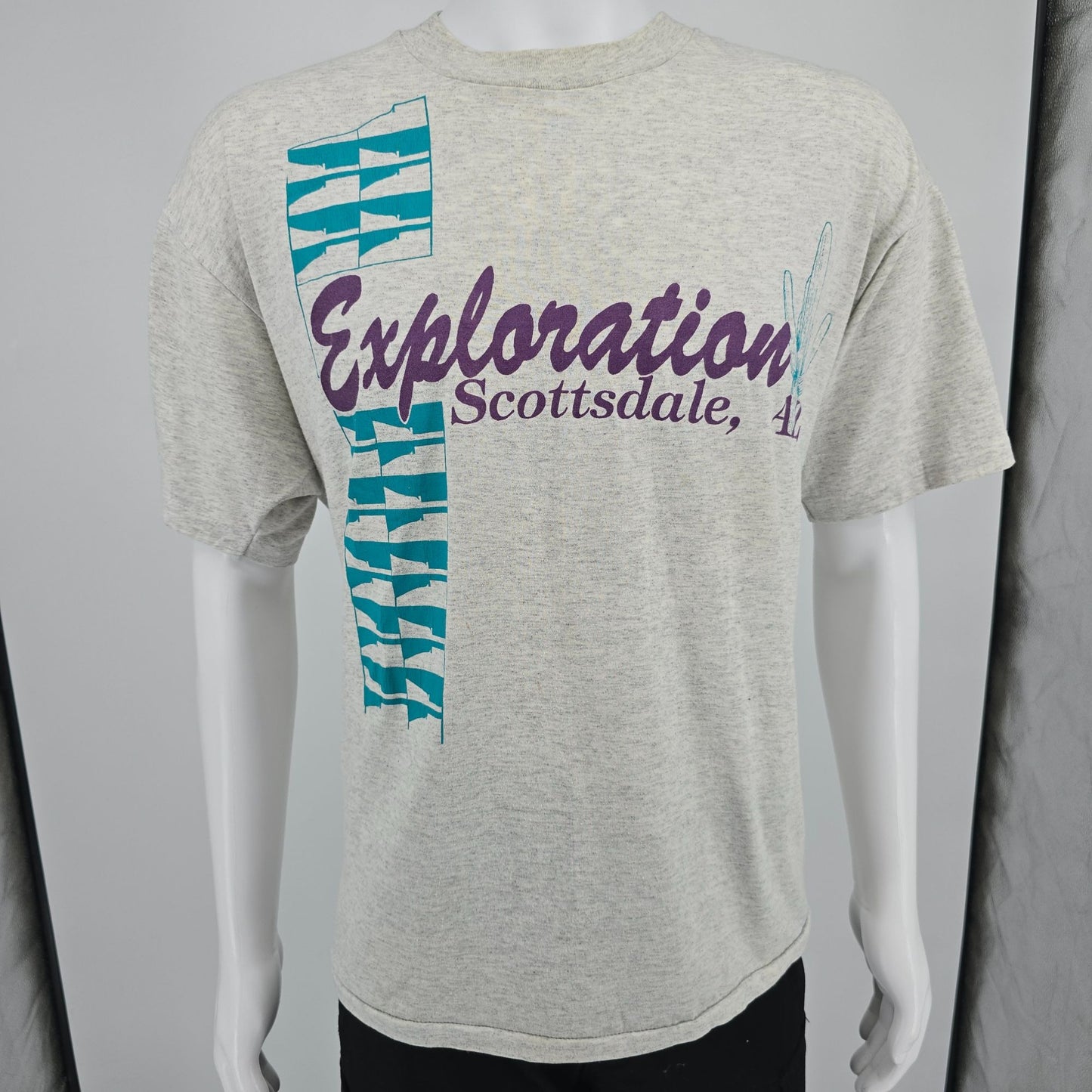 Vintage 1990s Hanes Heavyweight Exploration Scottsdale Arizona T-Shirt (XL)