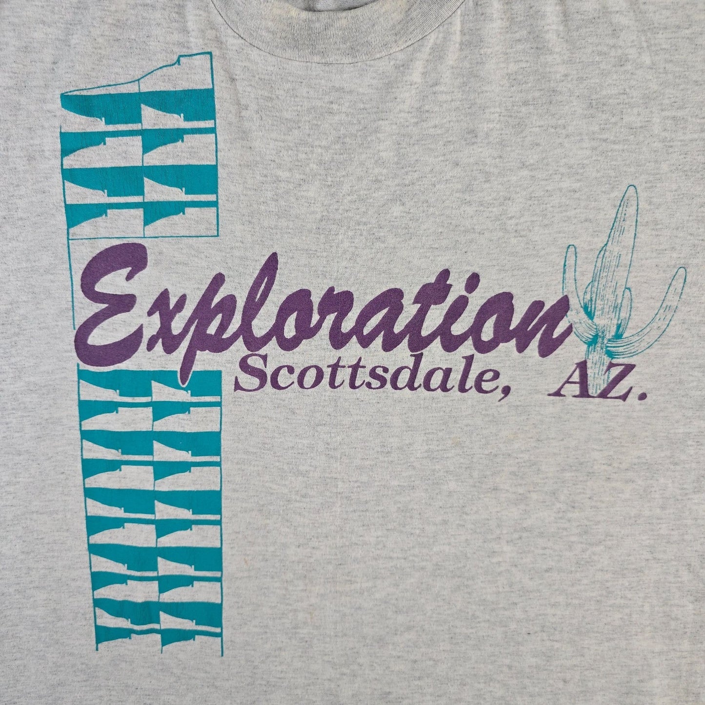 Vintage 1990s Hanes Heavyweight Exploration Scottsdale Arizona T-Shirt (XL)