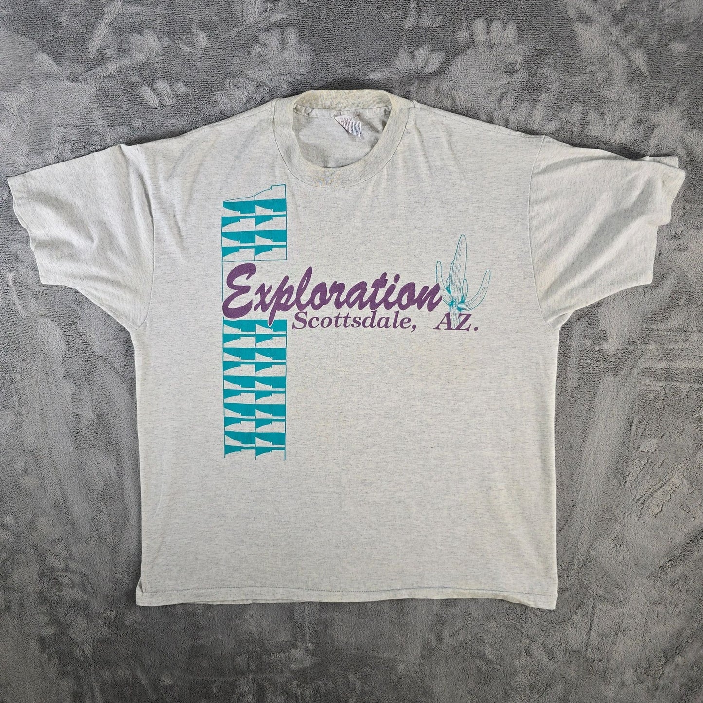 Vintage 1990s Hanes Heavyweight Exploration Scottsdale Arizona T-Shirt (XL)