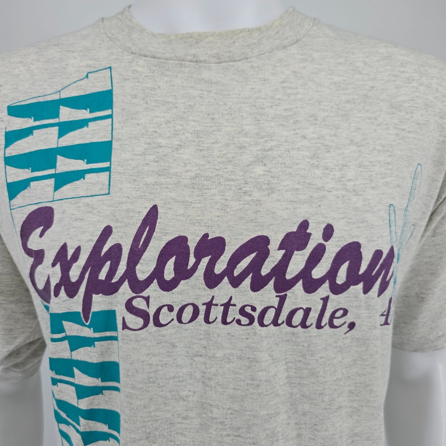 Vintage 1990s Hanes Heavyweight Exploration Scottsdale Arizona T-Shirt (XL)