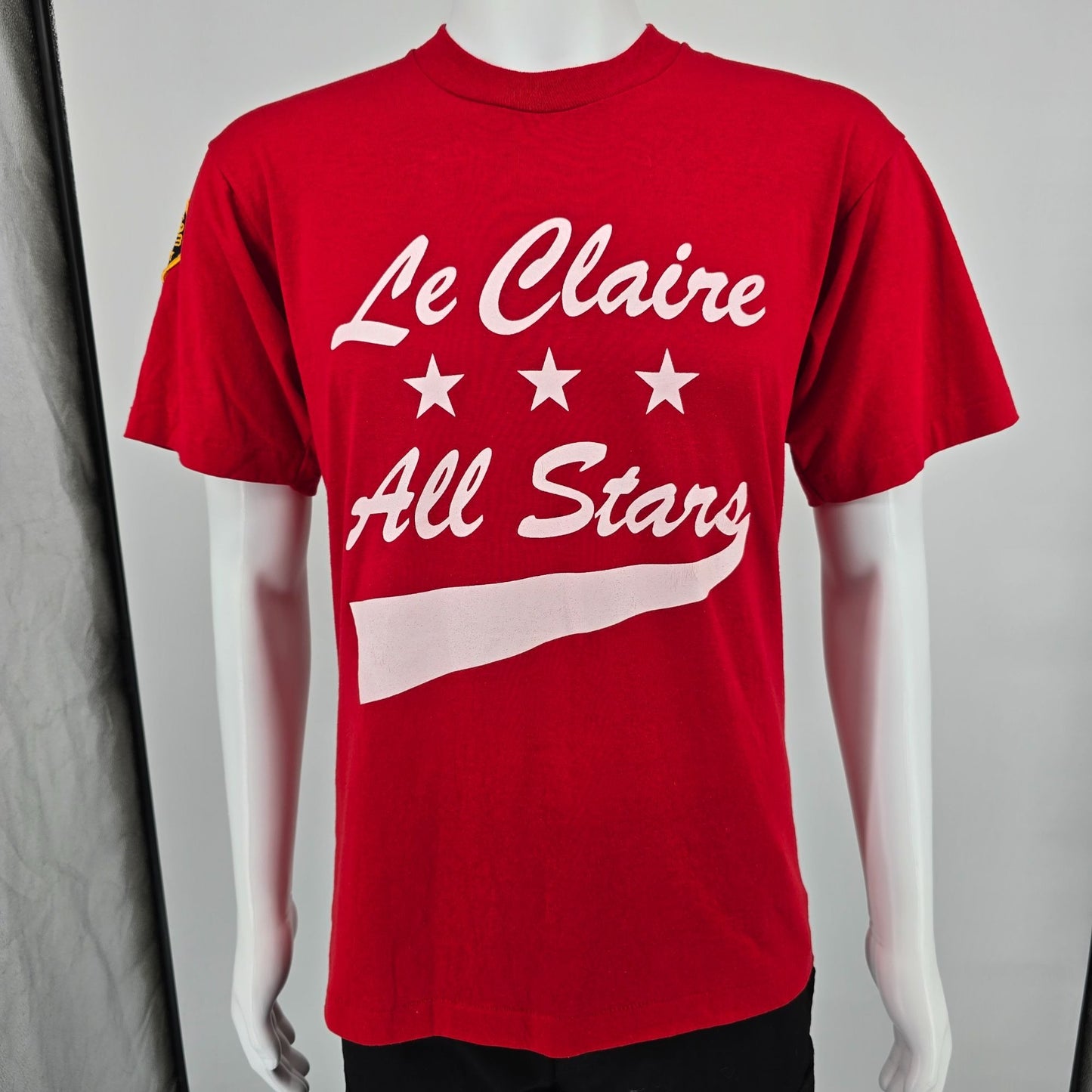 Vintage 1990s Le Claire All Stars #10 Baseball Tournament Team Iowa T-Shirt (M)