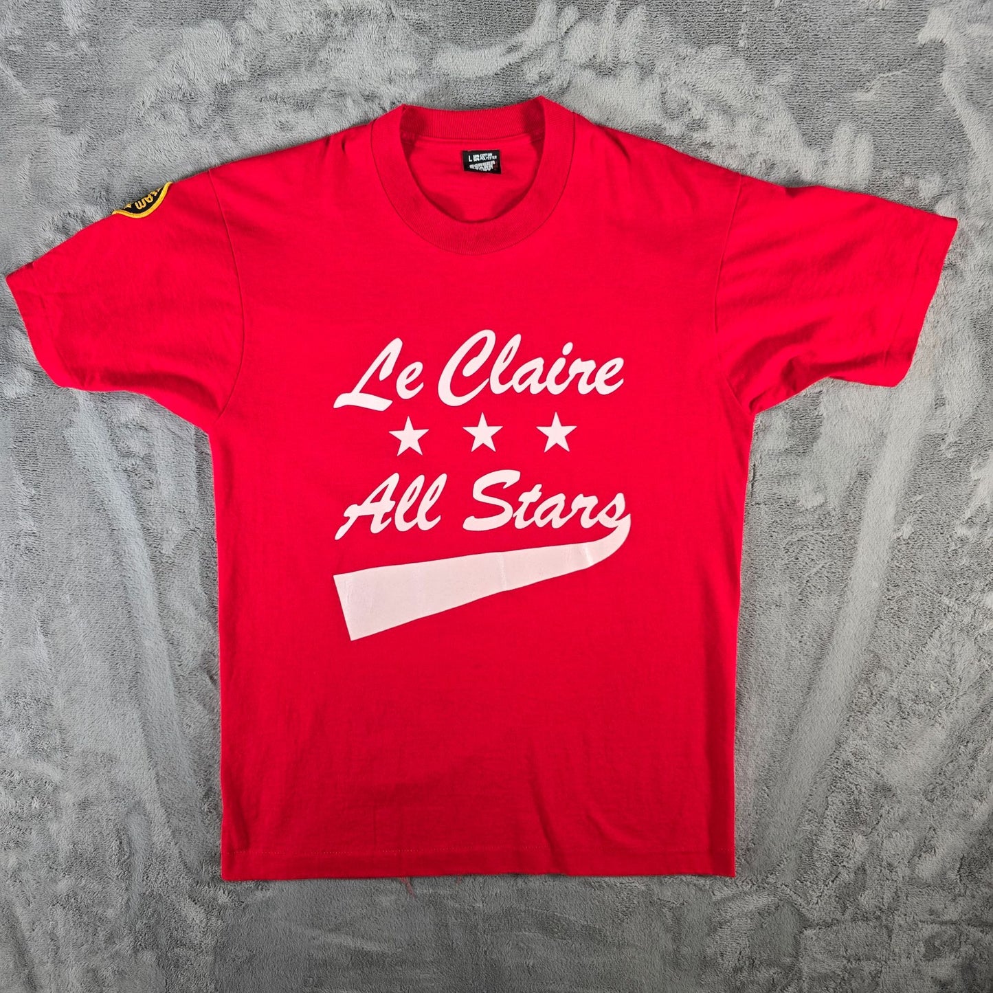 Vintage 1990s Le Claire All Stars #10 Baseball Tournament Team Iowa T-Shirt (M)