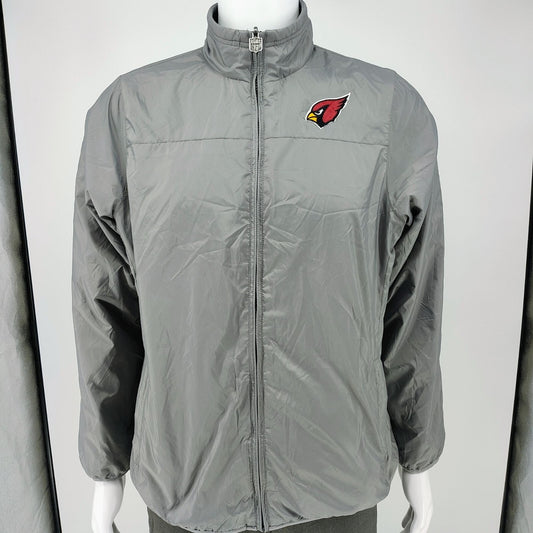 NFL Pro Line Arizona Cardinals Womens Reversible Full Zip Black/Gray Jacket (L)