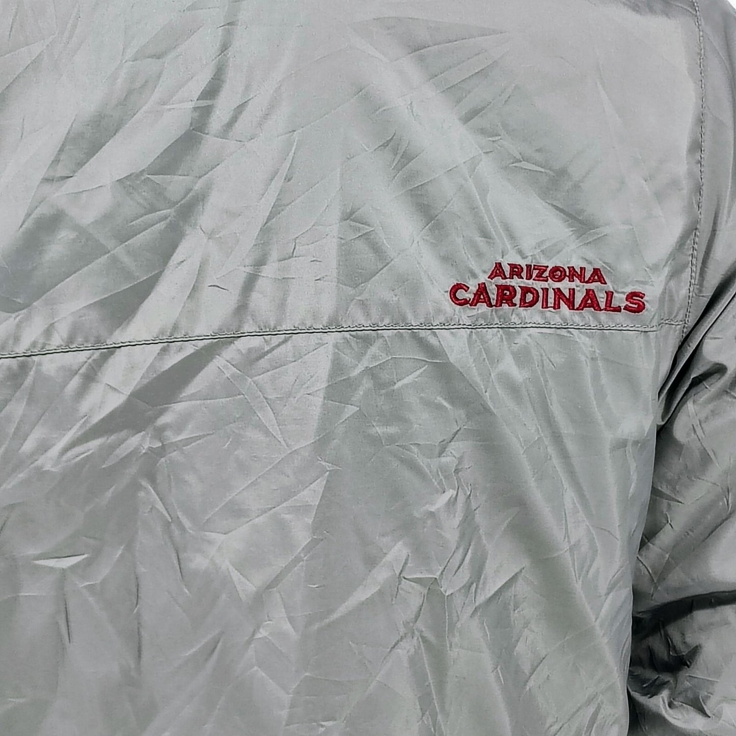 NFL Pro Line Arizona Cardinals Womens Reversible Full Zip Black/Gray Jacket (L)