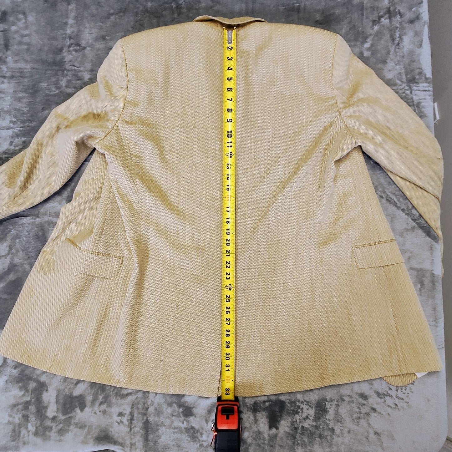 Boss Hugo Boss Brown Chevron Pattern Bertolucci US Sport Coat 44L (*FLAWS*)
