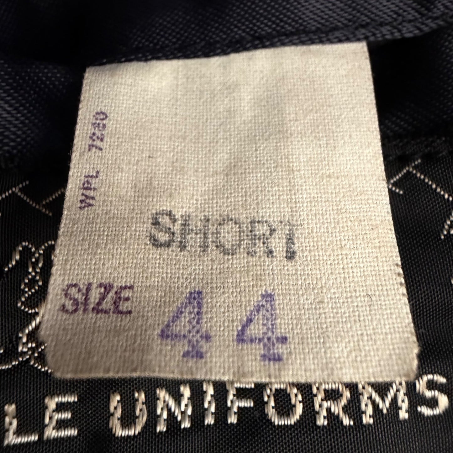 Vintage 1960s Kale Uniforms Navy Blue Button Front Ike Police Jacket (44 Short)