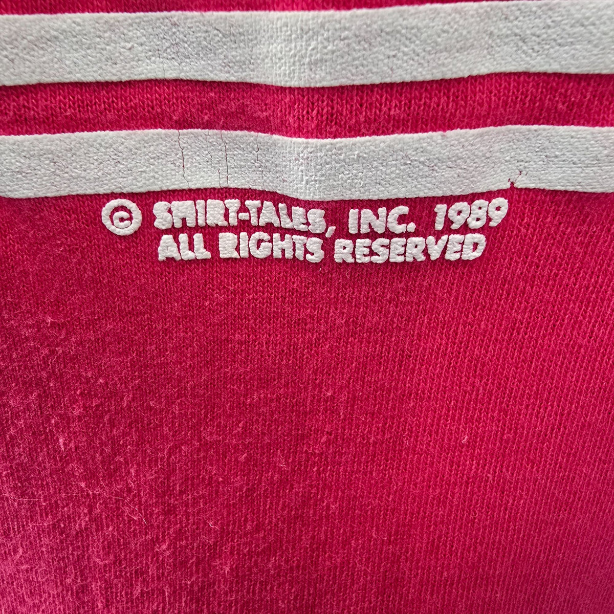 Vintage 1980s Belton Tough Tee Sail the Great Lakes Pink Long Sleeve T-Shirt (M)