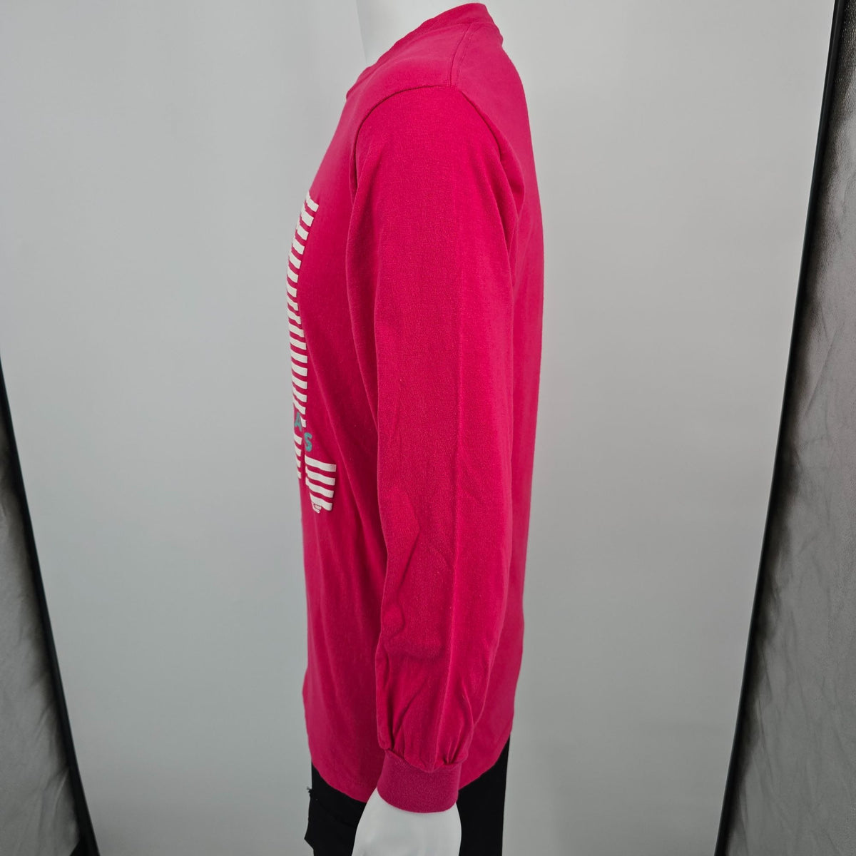 Vintage 1980s Belton Tough Tee Sail the Great Lakes Pink Long Sleeve T-Shirt (M)