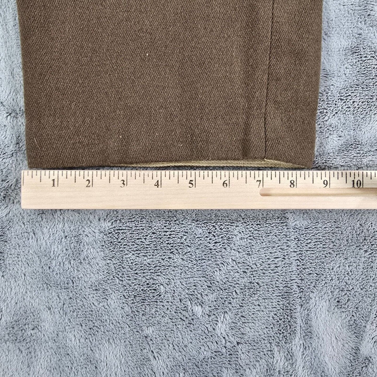 Vintage 1950s French Military Korean War Era Brown Wool Work Pants (29x30)