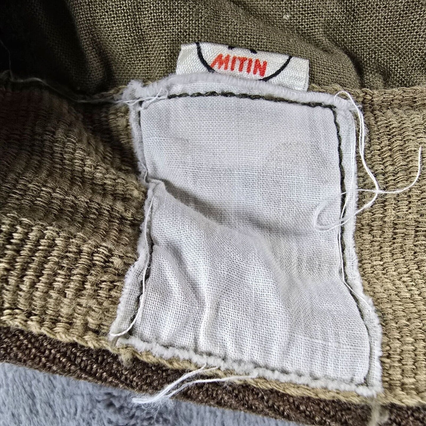 Vintage 1950s French Military Korean War Era Brown Wool Work Pants (29x30)