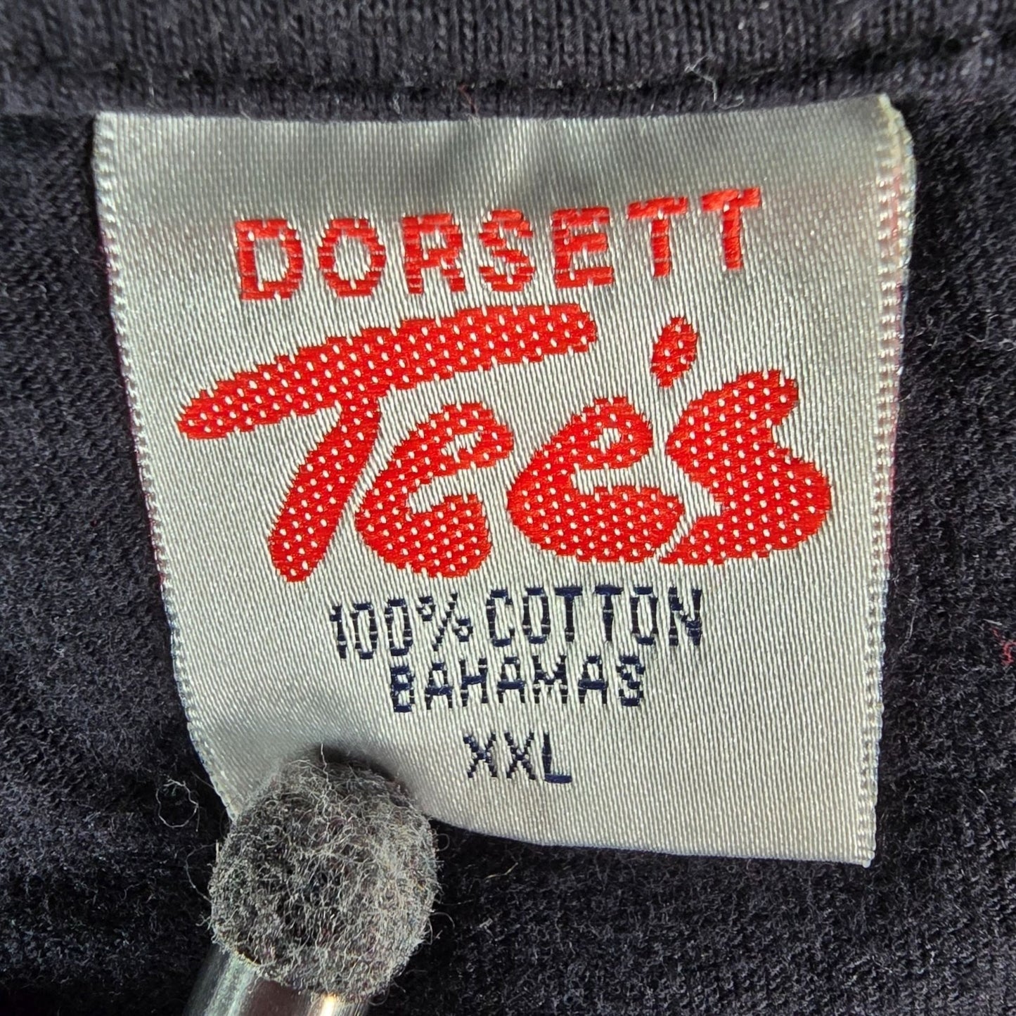 Vintage 1990s Dorsett Tee's Nassau Bahamas Embroidered Dolphins T-Shirt (XXL)