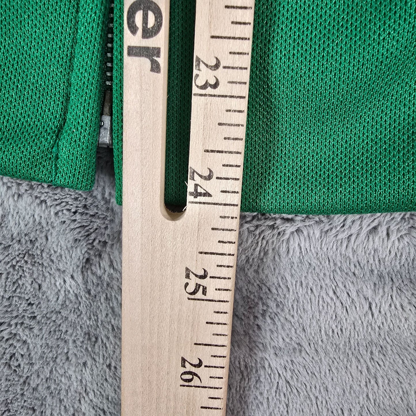 Vintage 1970s K-Brand "Grace" Patch Kelly Green Ideal Zipper Zip Hoodie (S)