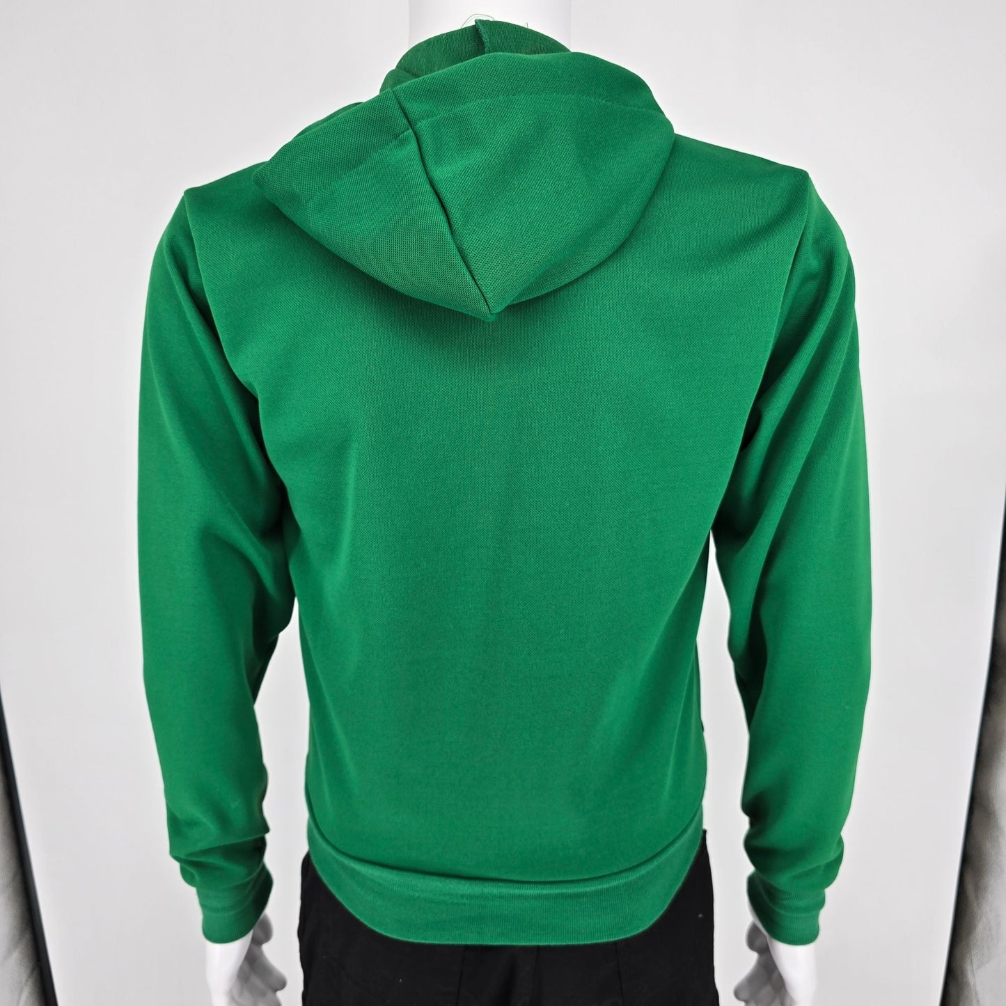 Vintage 1970s K-Brand "Grace" Patch Kelly Green Ideal Zipper Zip Hoodie (S)