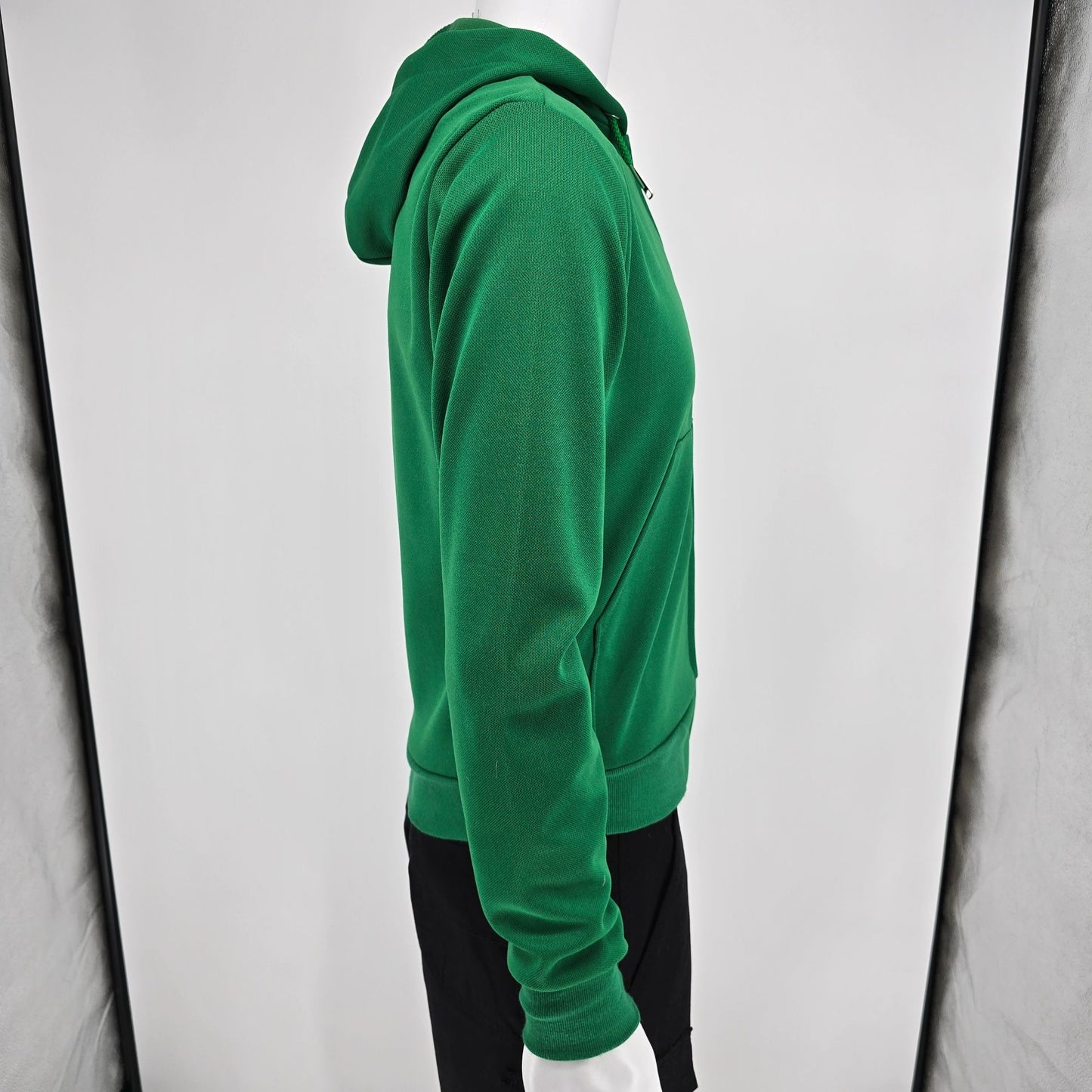 Vintage 1970s K-Brand "Grace" Patch Kelly Green Ideal Zipper Zip Hoodie (S)