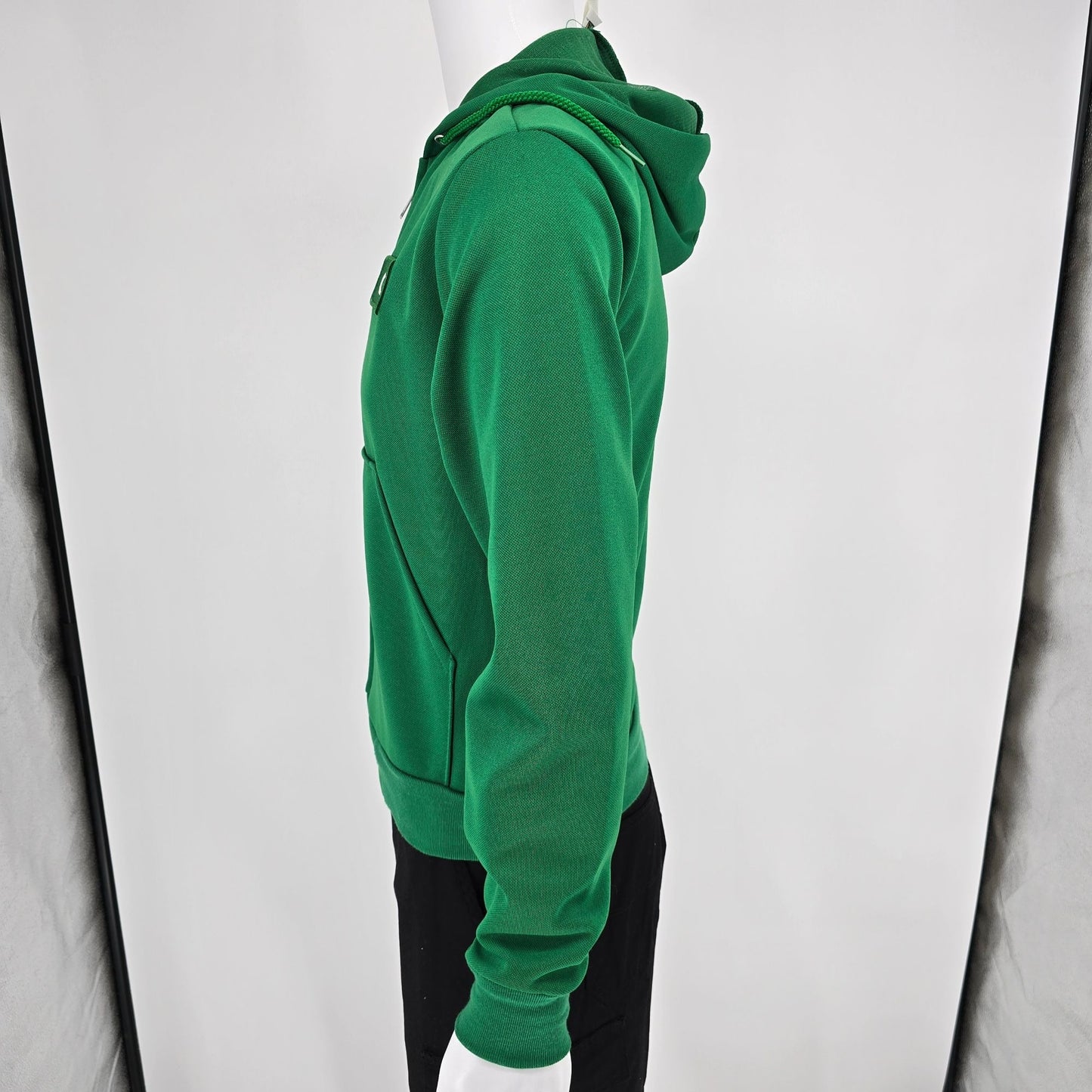 Vintage 1970s K-Brand "Grace" Patch Kelly Green Ideal Zipper Zip Hoodie (S)