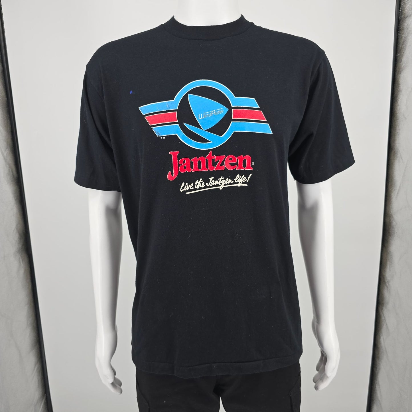 Vintage 1980s Sportswear Jantzen WindRider "Live the Jantzen Life" T-Shirt (L)