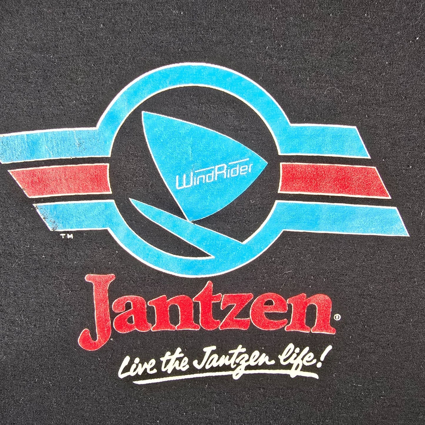 Vintage 1980s Sportswear Jantzen WindRider "Live the Jantzen Life" T-Shirt (L)