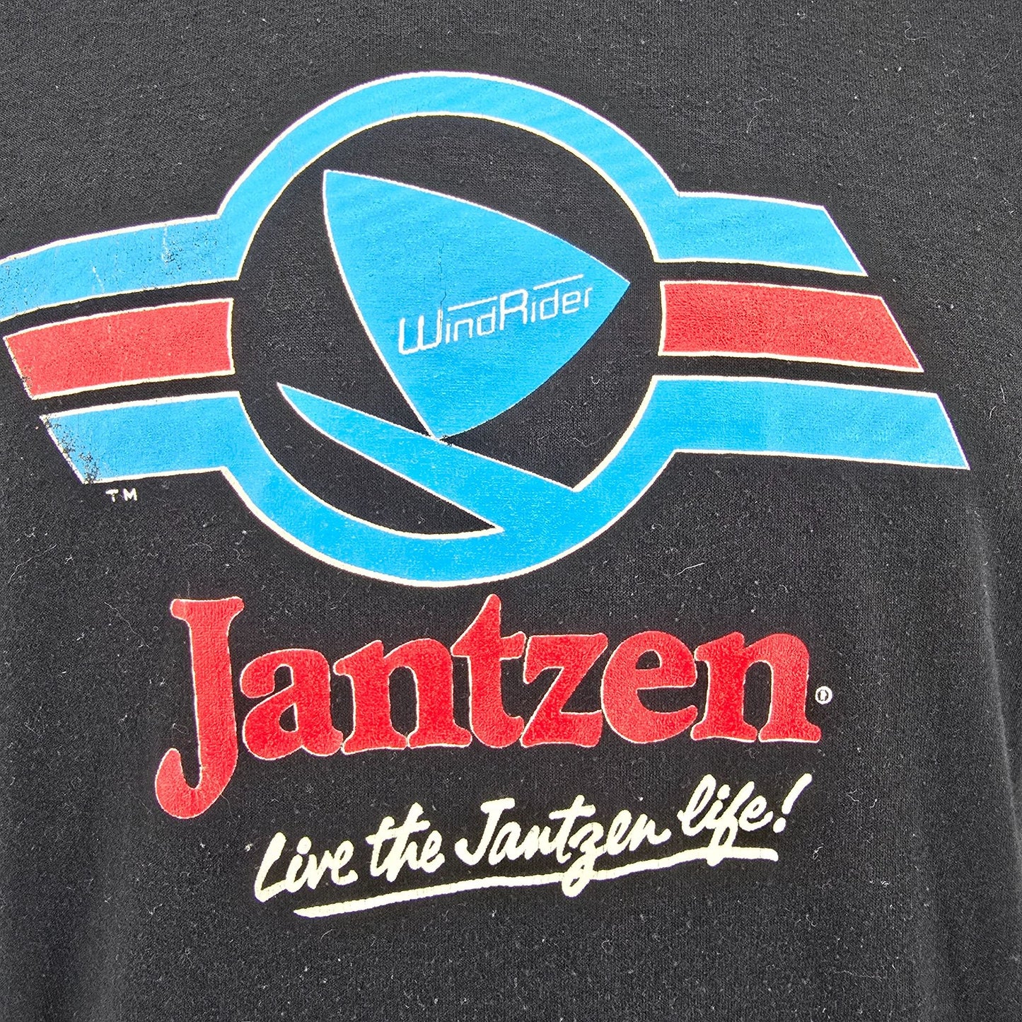Vintage 1980s Sportswear Jantzen WindRider "Live the Jantzen Life" T-Shirt (L)