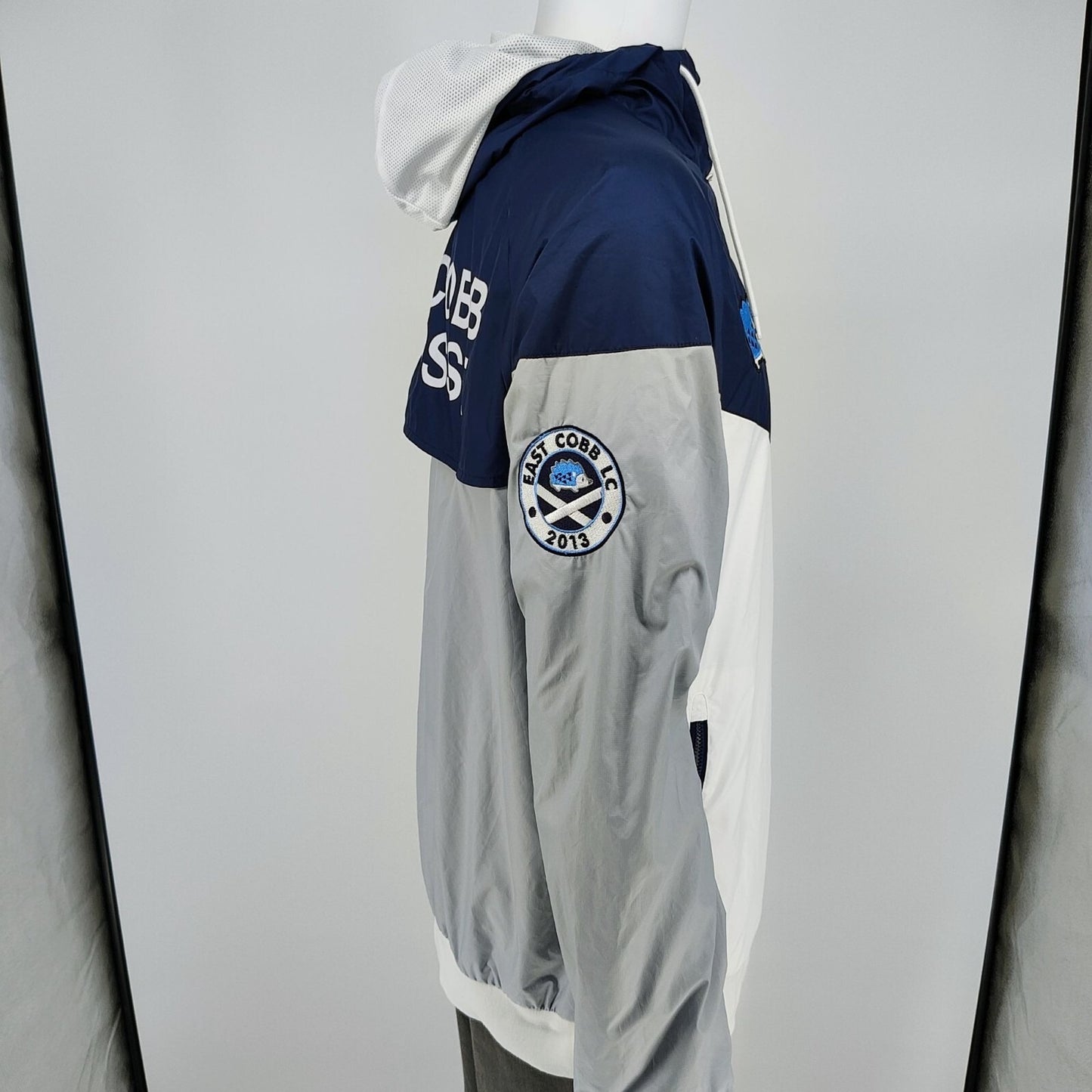 Nike Mens Windrunner East Cobb Lacrosse Hedgehogs Hooded Windbreaker Jacket (L)