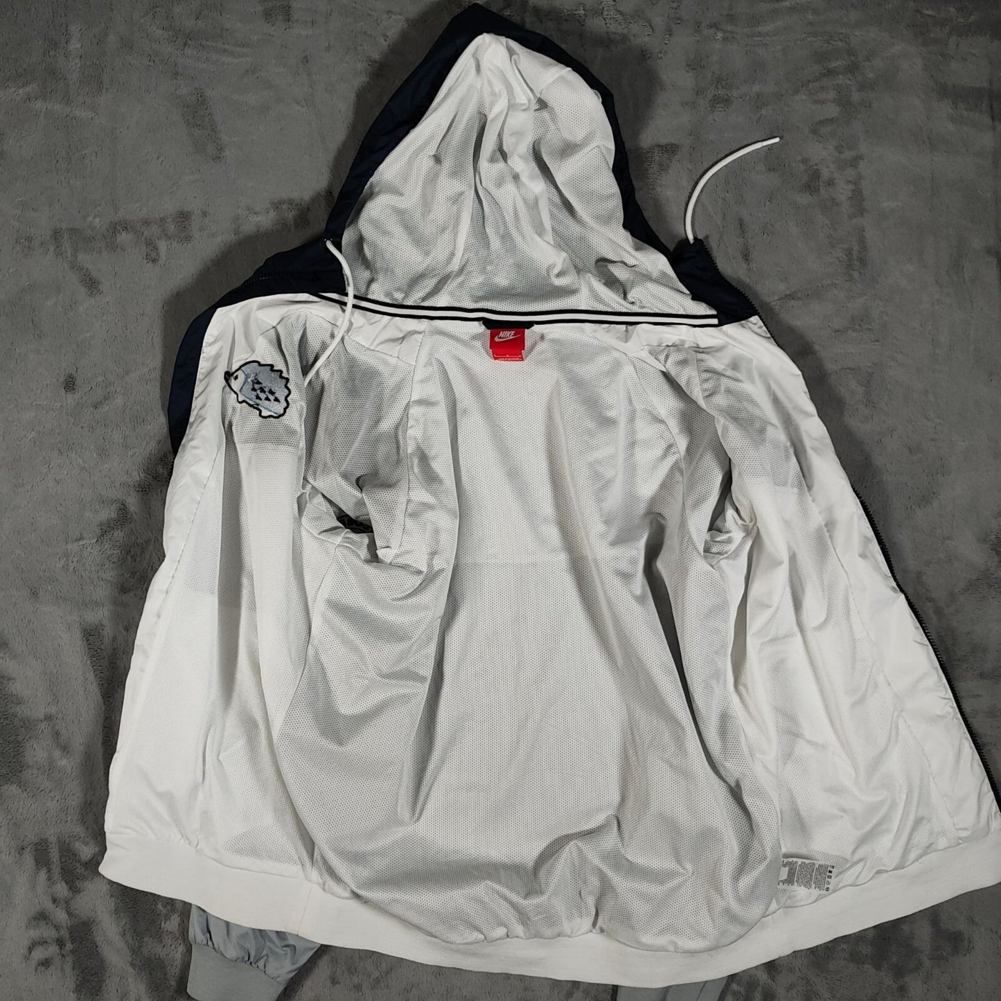 Nike Mens Windrunner East Cobb Lacrosse Hedgehogs Hooded Windbreaker Jacket (L)
