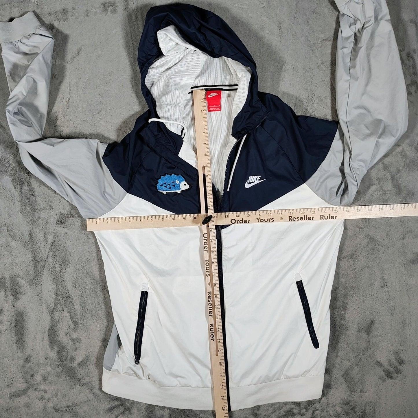 Nike Mens Windrunner East Cobb Lacrosse Hedgehogs Hooded Windbreaker Jacket (L)