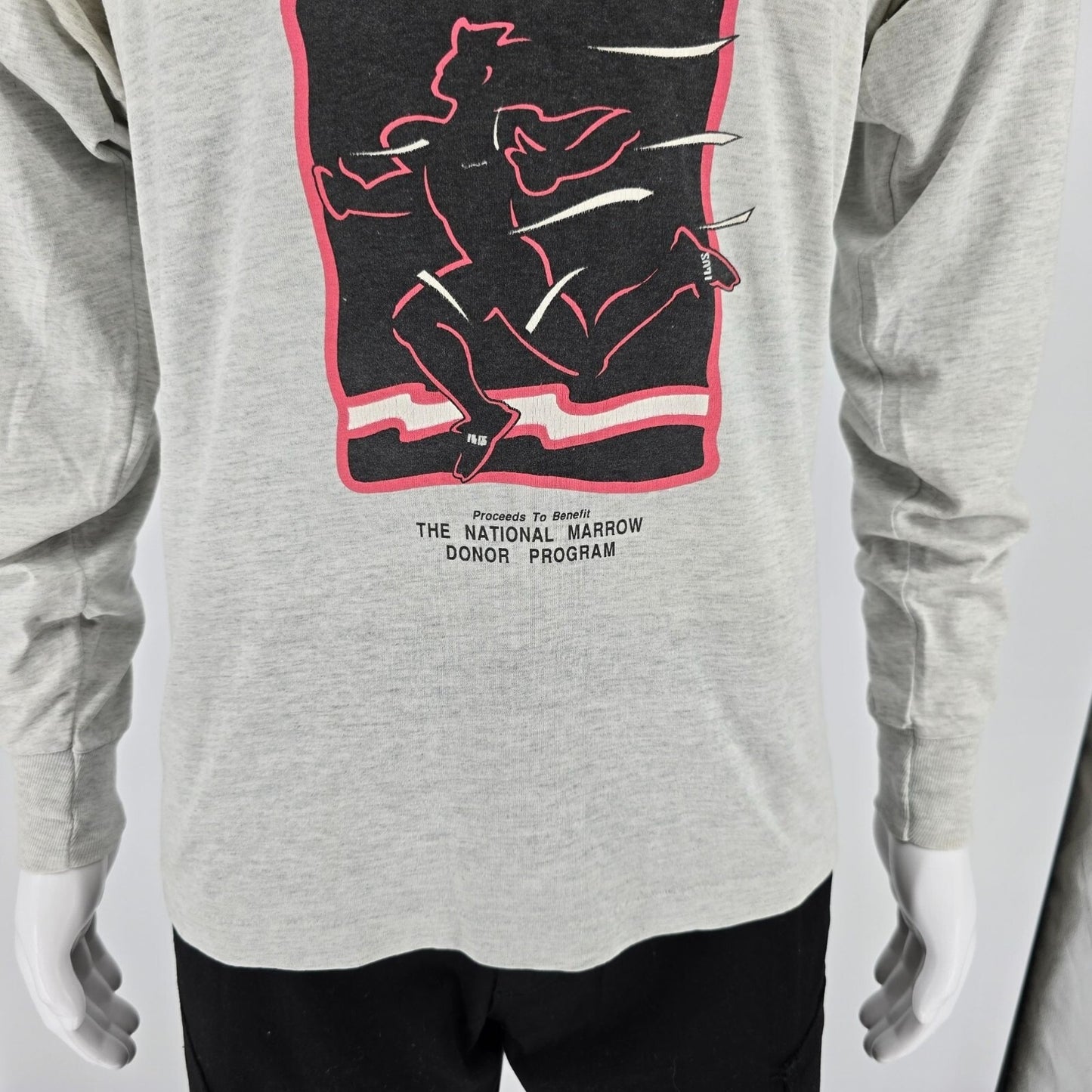 Vintage 1990s Screen Stars Best 1991 Fair Lakes 10K Long Sleeve T-Shirt (M/L)